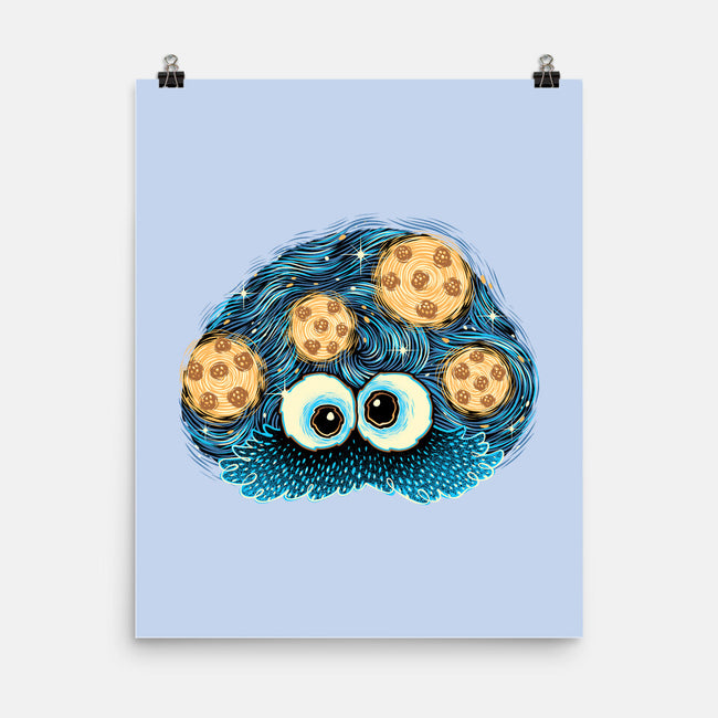 Cookies In The Night Sky-None-Matte-Poster-glitchygorilla