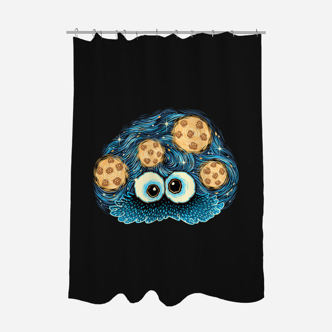 Cookies In The Night Sky-None-Polyester-Shower Curtain-glitchygorilla