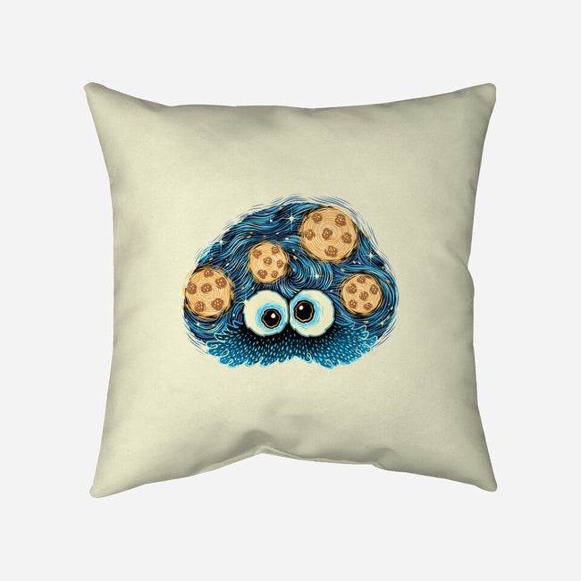 Cookies In The Night Sky-None-Removable Cover w Insert-Throw Pillow-glitchygorilla