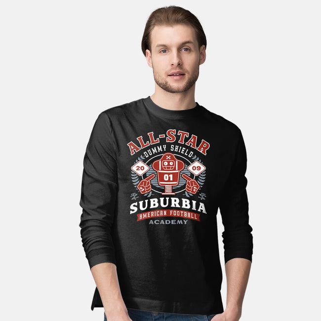 Dummy Shield Emblem-Mens-Long Sleeved-Tee-LAGELANTEE