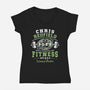 Bsaa Redfield Fitness Emblem-Womens-V-Neck-Tee-LAGELANTEE