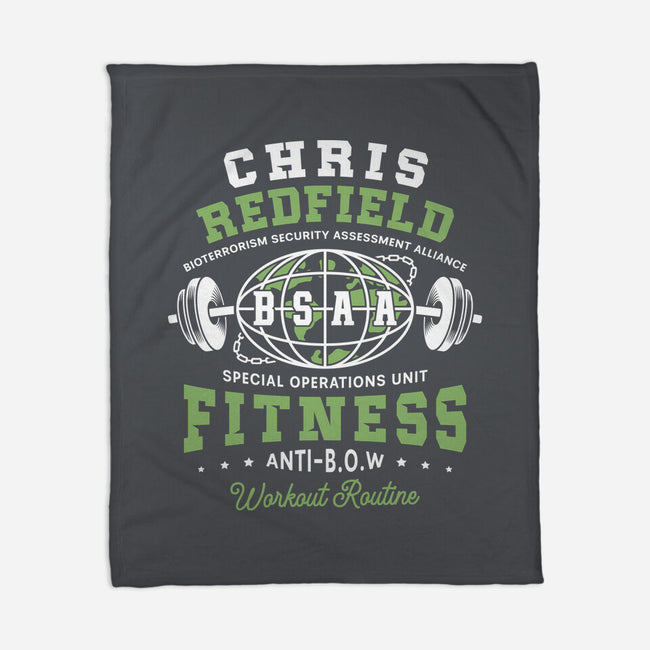 Bsaa Redfield Fitness Emblem-None-Fleece-Blanket-LAGELANTEE