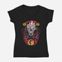 Paranormal Clash-Womens-V-Neck-Tee-constantine2454