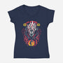 Paranormal Clash-Womens-V-Neck-Tee-constantine2454