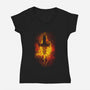 The Shiny Fireflying-Womens-V-Neck-Tee-kharmazero