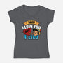 Said I Love You But I Lied-Womens-V-Neck-Tee-Boggs Nicolas