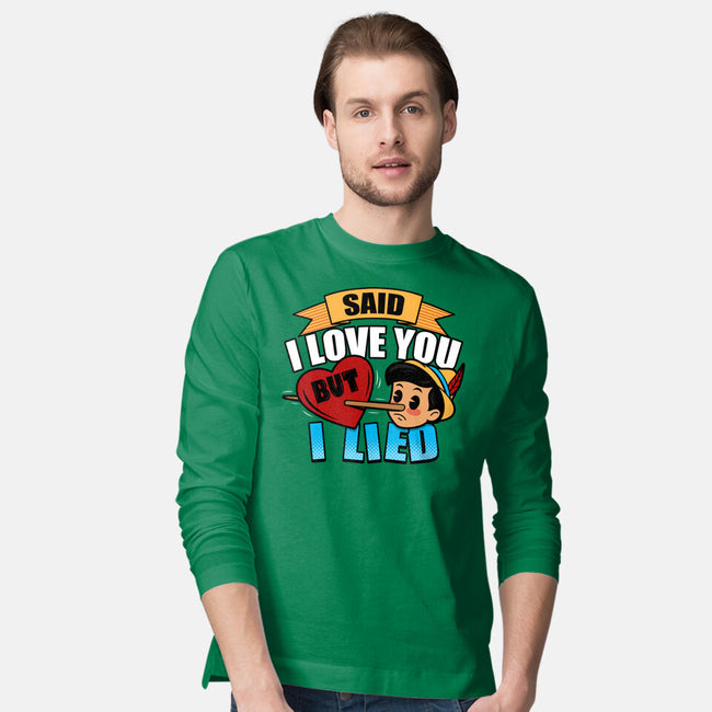 Said I Love You But I Lied-Mens-Long Sleeved-Tee-Boggs Nicolas
