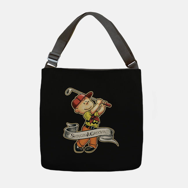Charlie's Golf Adventure-None-Adjustable Tote-Bag-P1yu5h