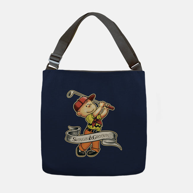 Charlie's Golf Adventure-None-Adjustable Tote-Bag-P1yu5h