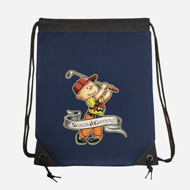 Charlie's Golf Adventure-None-Drawstring-Bag-P1yu5h