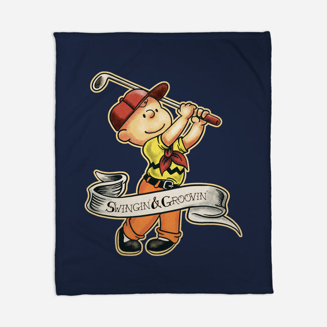 Charlie's Golf Adventure-None-Fleece-Blanket-P1yu5h