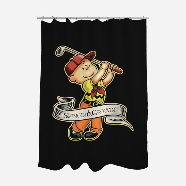 Charlie's Golf Adventure-None-Polyester-Shower Curtain-P1yu5h