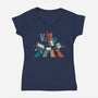 The Vintage-Womens-V-Neck-Tee-Tri haryadi