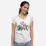 The Vintage-Womens-V-Neck-Tee-Tri haryadi