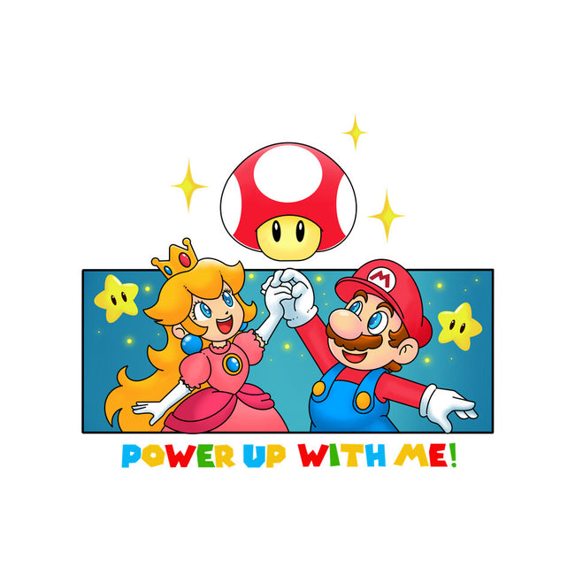Power Up With Me-Womens-V-Neck-Tee-Tri haryadi