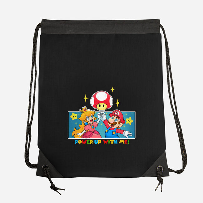 Power Up With Me-None-Drawstring-Bag-Tri haryadi