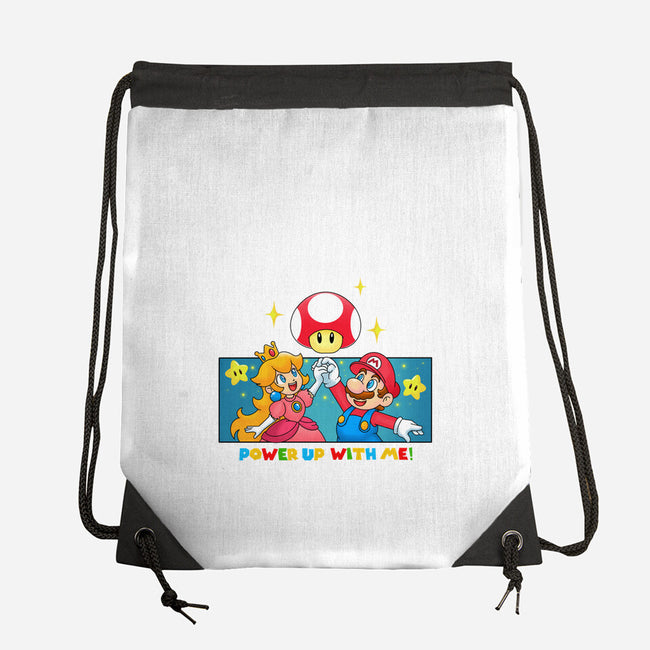 Power Up With Me-None-Drawstring-Bag-Tri haryadi