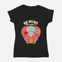 Be Mine Or Don't-Womens-V-Neck-Tee-Tri haryadi