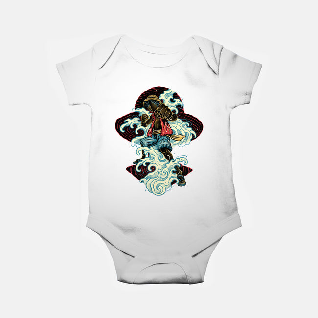 Pirate King Waves-Baby-Basic-Onesie-glitchygorilla