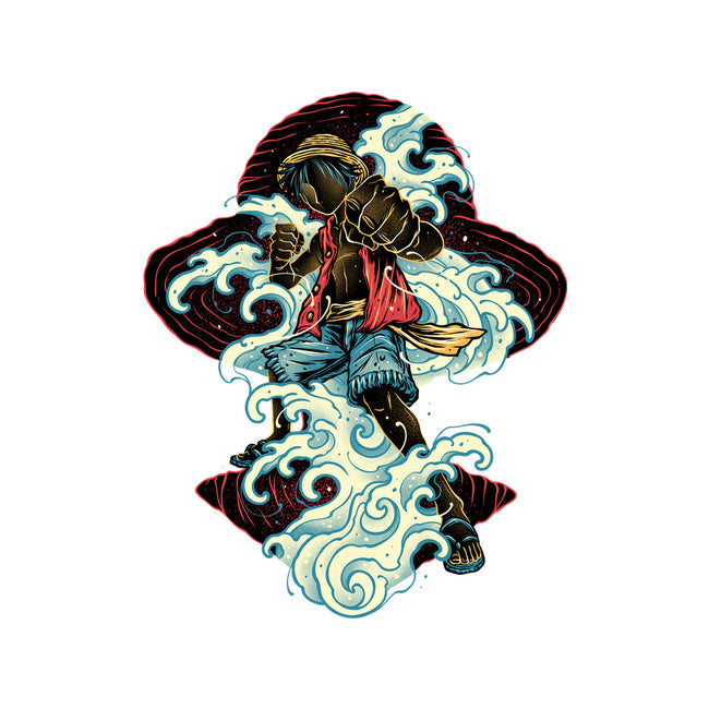 Pirate King Waves-Youth-Pullover-Sweatshirt-glitchygorilla