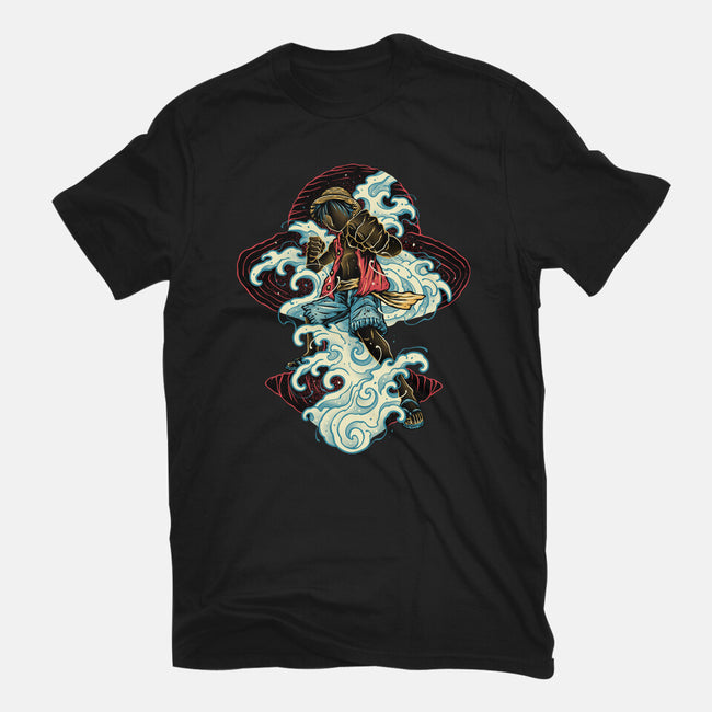 Pirate King Waves-Womens-Basic-Tee-glitchygorilla