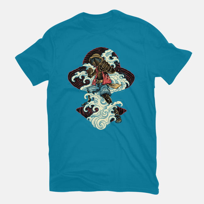 Pirate King Waves-Mens-Basic-Tee-glitchygorilla