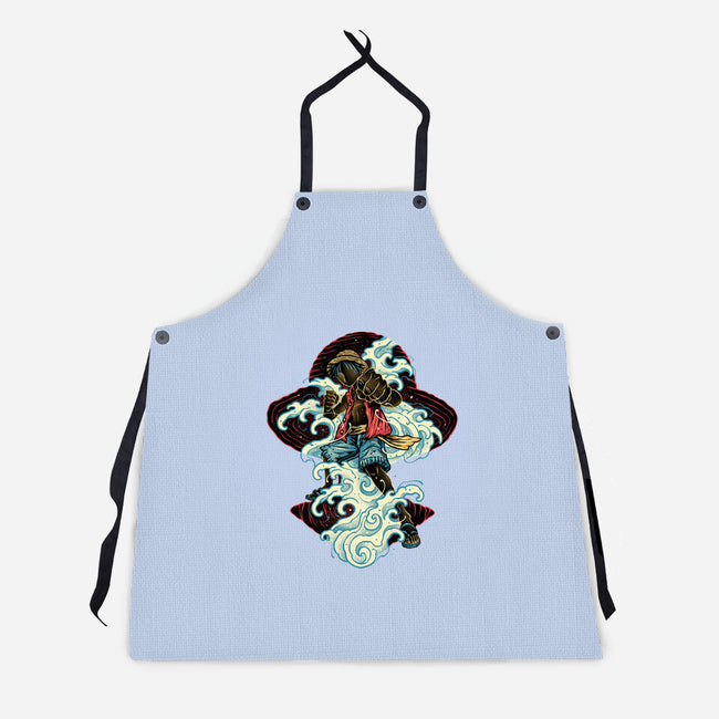 Pirate King Waves-Unisex-Kitchen-Apron-glitchygorilla