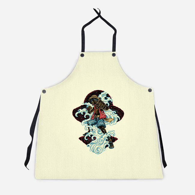 Pirate King Waves-Unisex-Kitchen-Apron-glitchygorilla