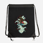 Pirate King Waves-None-Drawstring-Bag-glitchygorilla