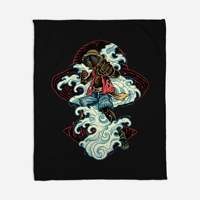 Pirate King Waves-None-Fleece-Blanket-glitchygorilla