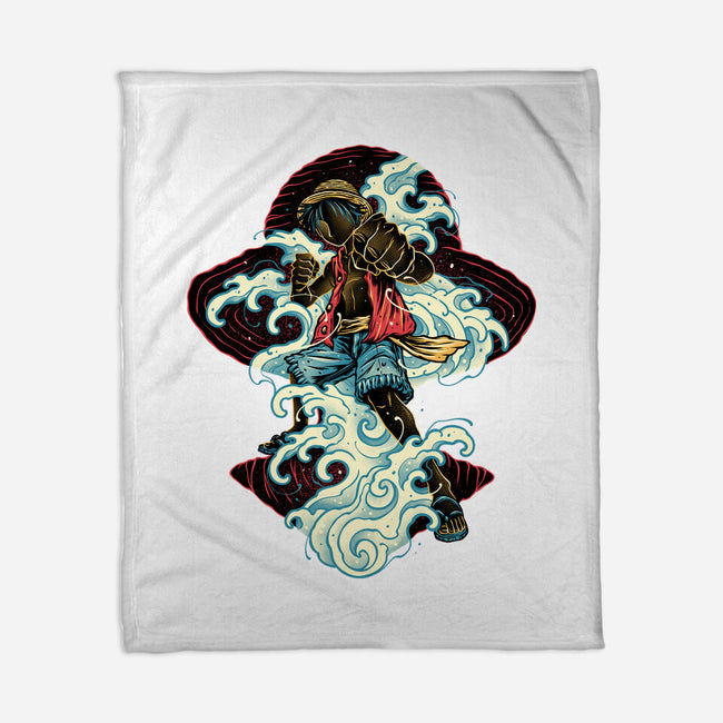 Pirate King Waves-None-Fleece-Blanket-glitchygorilla