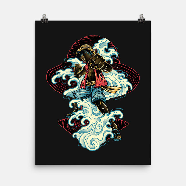 Pirate King Waves-None-Matte-Poster-glitchygorilla