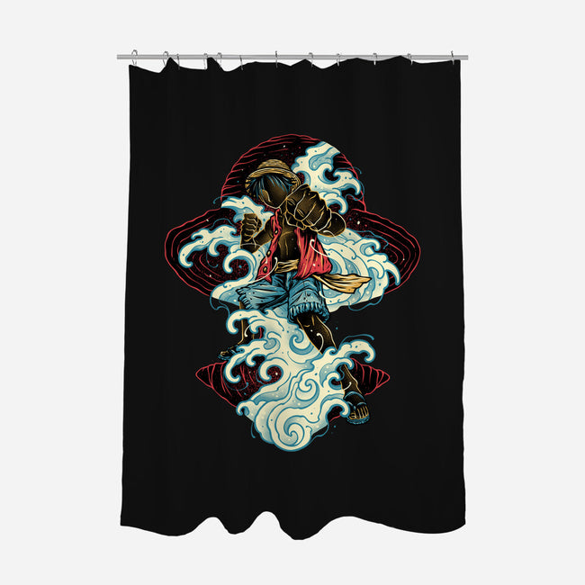 Pirate King Waves-None-Polyester-Shower Curtain-glitchygorilla