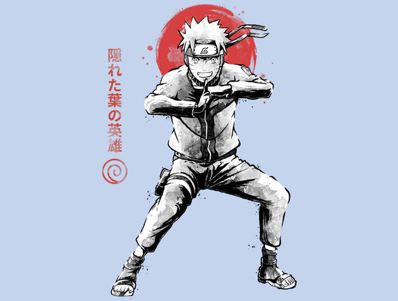 Hero Of The Hidden Leaf Sumi-e