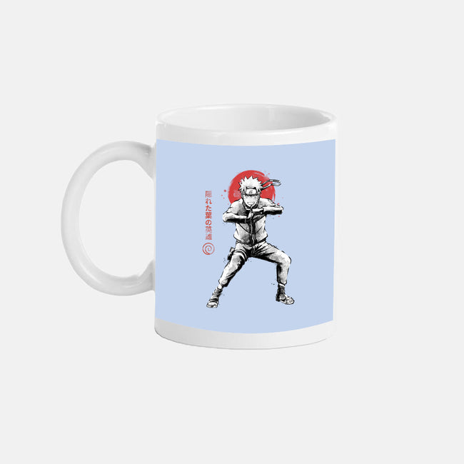 Hero Of The Hidden Leaf Sumi-e-None-Mug-Drinkware-Astrobot Invention