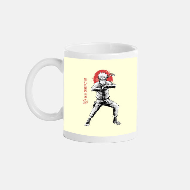 Hero Of The Hidden Leaf Sumi-e-None-Mug-Drinkware-Astrobot Invention