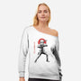 Hero Of The Hidden Leaf Sumi-e-Womens-Off Shoulder-Sweatshirt-Astrobot Invention