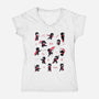 Little Ninjas-Womens-V-Neck-Tee-Bruno Mota