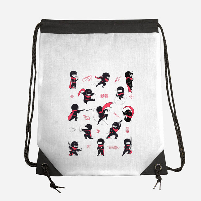 Little Ninjas-None-Drawstring-Bag-Bruno Mota