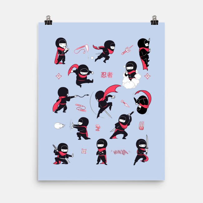 Little Ninjas-None-Matte-Poster-Bruno Mota