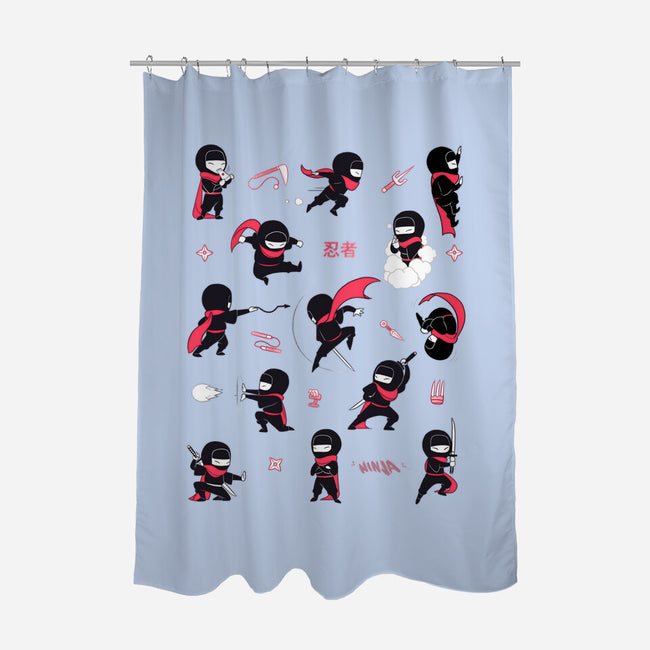 Little Ninjas-None-Polyester-Shower Curtain-Bruno Mota