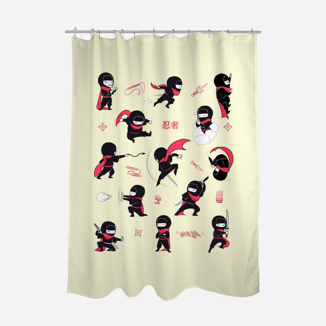 Little Ninjas-None-Polyester-Shower Curtain-Bruno Mota