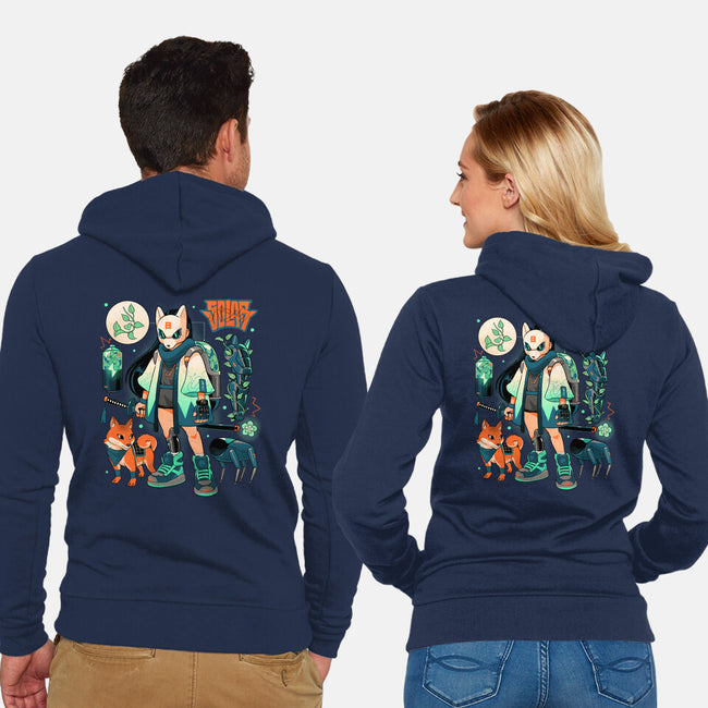 Dogs And Plants-Unisex-Zip-Up-Sweatshirt-Bruno Mota