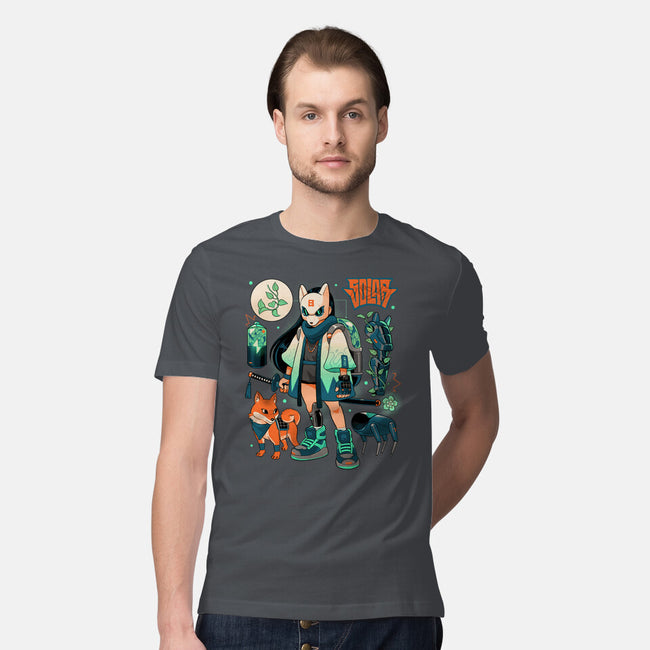 Dogs And Plants-Mens-Premium-Tee-Bruno Mota