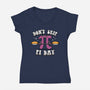 Don't Skip Pi Day-Womens-V-Neck-Tee-Boggs Nicolas