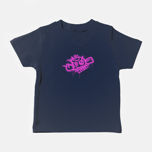 Jinx Monkey Pink-Baby-Basic-Tee-rocketman_art