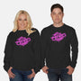 Jinx Monkey Pink-Unisex-Crew Neck-Sweatshirt-rocketman_art