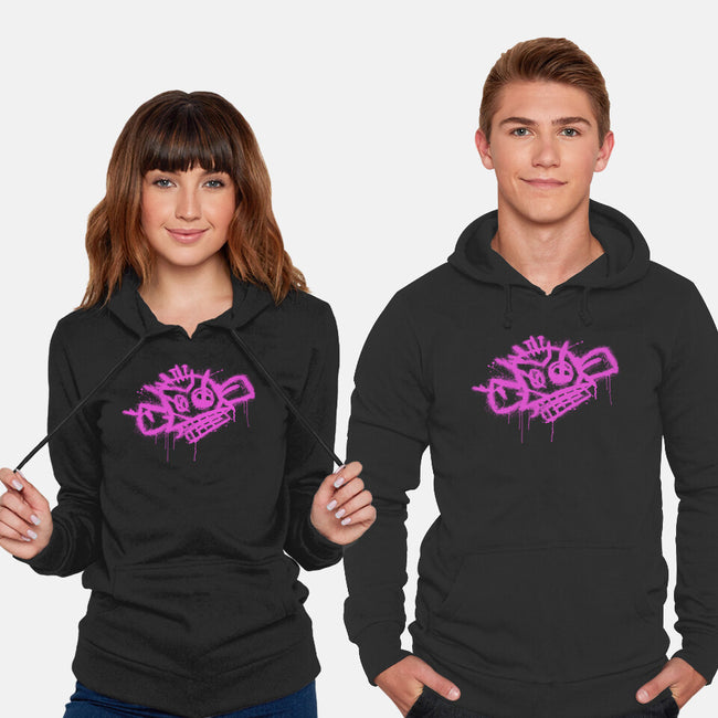 Jinx Monkey Pink-Unisex-Pullover-Sweatshirt-rocketman_art