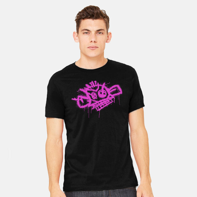 Jinx Monkey Pink-Mens-Heavyweight-Tee-rocketman_art