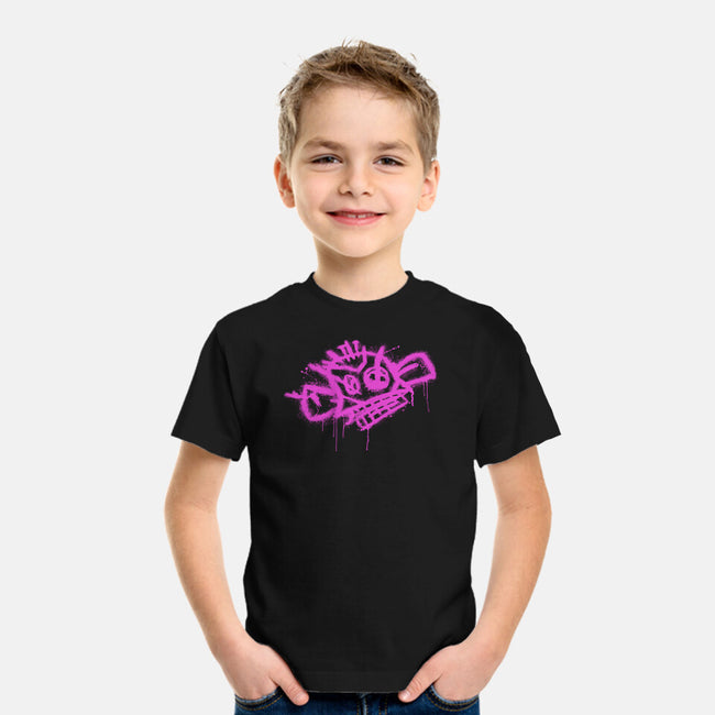 Jinx Monkey Pink-Youth-Basic-Tee-rocketman_art